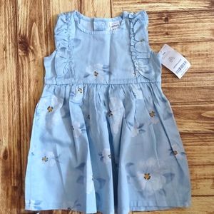 Baby girl floral 2pc set. Dress with matching bloomers. 12mo
